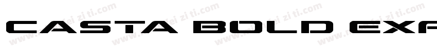 Casta Bold Expanded字体转换